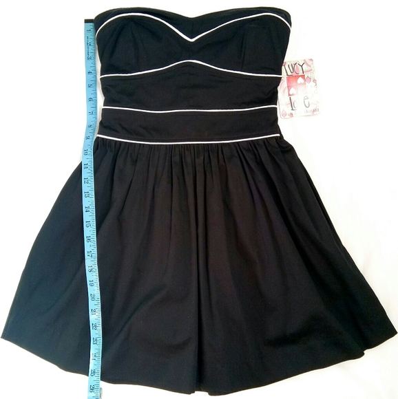 NWT Lucy Love Strapless Mini Dress Black - Picture 5 of 9